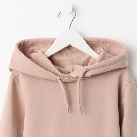 Sweatshirt for girls, cappuccino color, height 122 cm-1