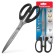 Scissors Erichkrause Top Model, 21 cm, blister, increased thickness of blades, black