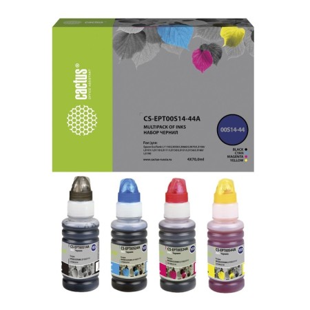 Cactus CS-Ept00S14-44A 103 Cactus CCTUS 4x70ml multicolor Epson L1110 Ecotank/ L3100/ 107628-1