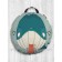 Siddle Pill "Cat Dinner", Decorative, D = 52 cm