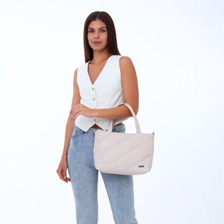 Women's bag with lightning, milk color-6