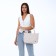 Women's bag with lightning, milk color