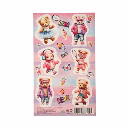 Bear stickers 10x16 cm-1