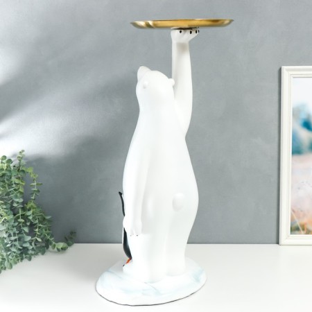 Souvenir Polystone stand "White Bear and Penguin" 69x26x32 cm-5