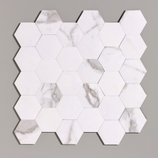 Self -adhesive panel 30*30cm mosaic honeycomb, white