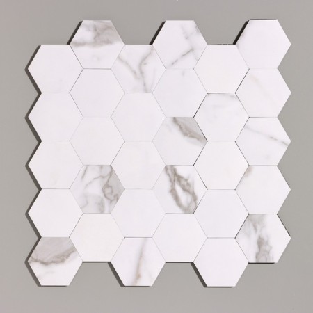 Self -adhesive panel 30*30cm mosaic honeycomb, white