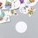 Set of stickers "succulents" 40 pcs in a box of 3.8x3.8 cm