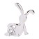 Toy on the car panel, bunnies, chrome, plastic, set 2 pcs
