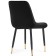 SEDA 1 Metal/Velur, Black/Black 52x60x87 cm stool