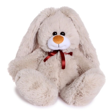 Soft toy "Hare gift", beige color, 55 cm-2