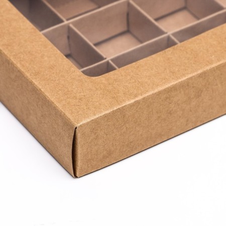Folding box under 15 sweets, craft, 13.7 x 22 x 3.5 cm-3