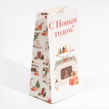 Package without handles "New Year's mood", 10 x 19.3 x 7 cm, New Year-2
