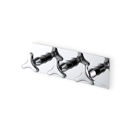 Bath mixer D&K Hessen Goethe DA1384841, three -wound, built -in, chrome