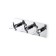 Bath mixer D&K Hessen Goethe DA1384841, three -wound, built -in, chrome