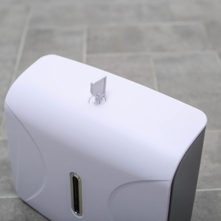 Dispenser for paper towels in sheets, plastic, 21.5 × 9 × 26.5 cm, white color-4