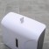Dispenser for paper towels in sheets, plastic, 21.5 × 9 × 26.5 cm, white color