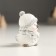 Polystone souvenir "White chick in a hat and knitted scarf" silver mix 5x3.5x5 cm