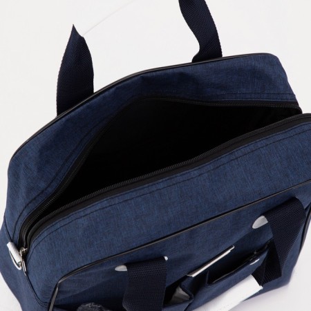 Road bag 2 in 1 on wheels 20 ", a lightning department, 4 outer pockets, blue color-7