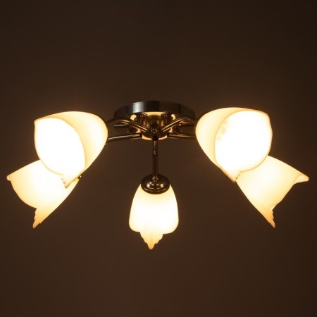Six 5x15W E27 chandelier 52x52x15cm Bayerlux-2
