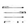 Ballic handle Erich Krause Ultra-20, node-bela 0.7 mm, black ink, letter line 2000 meters