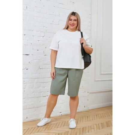 Female T -shirt, size 56, white color-1