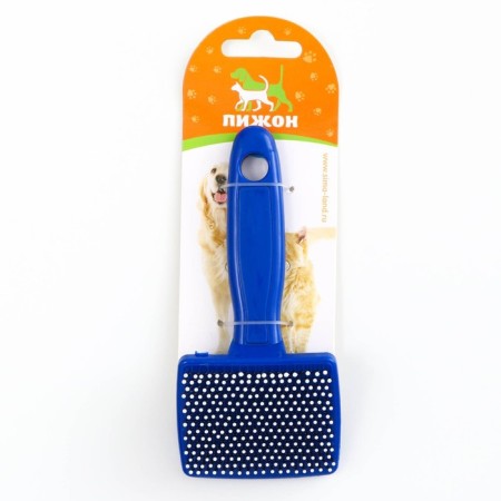 Pucoding plastic soft with rounded teeth, small, 6 x 13.5 cm, blue-6