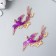 Decor for creativity Metal "Fenix" enamel, gold 2.9x5.6 cm