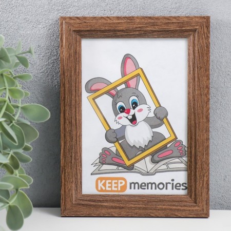 Photo frame wood 9x13 cm, mocha (plastic screen)-3