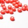 Acrylic bead "heart", 7 × 4 mm, set 10 g, white-red color