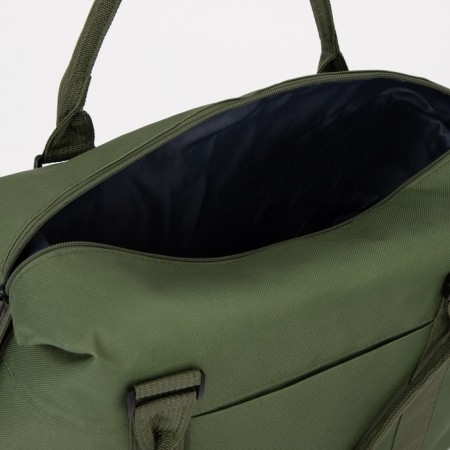 Road bag with lightning, external pocket, green color-2