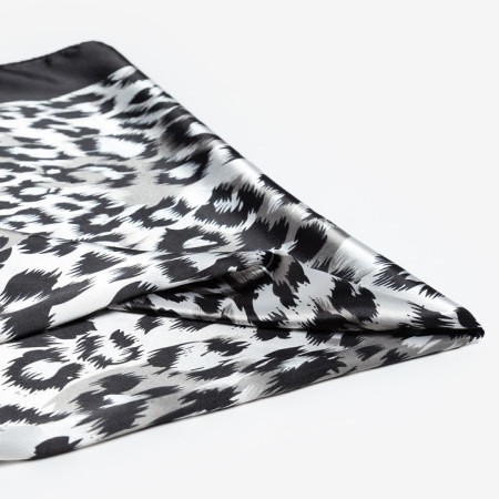 Women's scarf minaku size 90*90 cm, color gray color-1