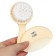 Leopard hair care set (brush+ comb), beige color