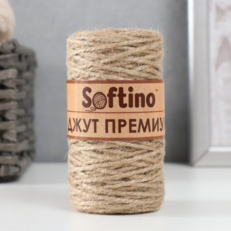 Juetaya yarn 100% jute 50m/50g., 2-thread-3