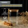 Glass Bank for bulk products with a bamboo lid and a spoon "Eco", 1.2 l, 11.5 × 10 × 16 cm