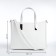 Female bag Textura, tout average size, white color