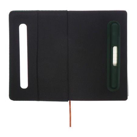 Leduced Diary A5, 96l, Lin, Holder for phone/tablet/handles, green-6