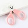 Baby scissors, manicure, with a cap, pink color
