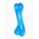 Chewing toy "Classic bone", transparent, PVC, 12.3 cm, blue