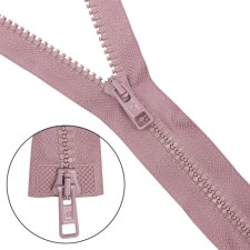 Tractor Lightning T10 (6 mm), two locks, length 70 cm, dusty dark rose