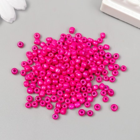 Round beads 6/0 "Fuchsia Neon" 20 g-1
