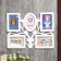 Photo frame plastic in 5 photos 10x15 cm "tree with leaves" white 34x45x2 cm