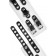 An handcuffs Pecado BDSM, with two handbags with eyelets, soft, genuine leather, white-black