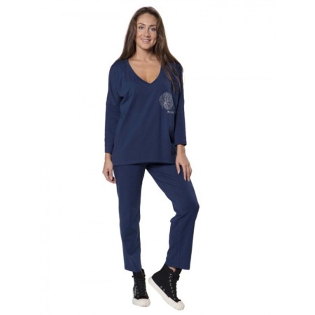 Female costume Kernel, size 44, blue color-3