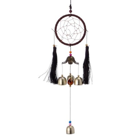 Music of winds with a catfish catfish "Circle with brushes" 4 bells d = 10 length 40 cm-5