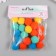 Pompons, 20 mm, 20 pcs/pack, 100% polyester, assorted No. 1