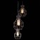 Suspended EVOLUCE lamp. SL192.303.08. RETE. 8x60 watts, e27, 16 cm, black color