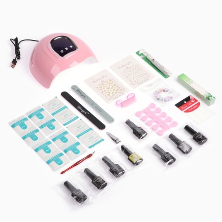 Luazon manicure set, LUF-19, 54 W, 18 diodes, tools, varnishes-5