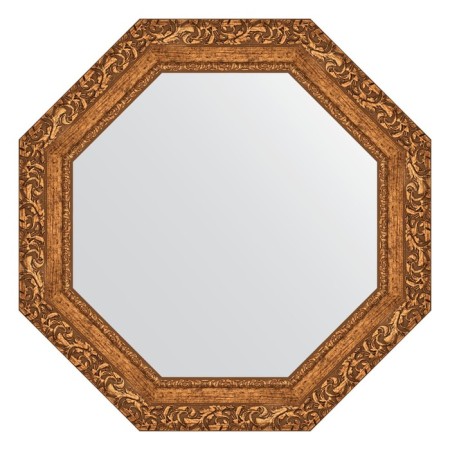 Mirror in the baguette frame, bronze vignette 85 mm, 65.4x65.4 cm