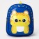 Baby backpack on lightning, 2 external pockets, blue color