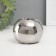 Ceramics candlestick for 1 candle "ball" d = 3.5 cm silver 9.5x9.5x6.5 cm